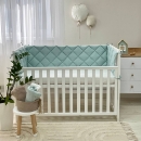Protectie laterata patut bebe din 4 piese menta (5)